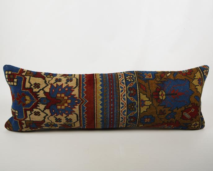 Vintage Anadolu Kilim Kırlen Halı Kılıfı El Dokuması Yün Kırlent