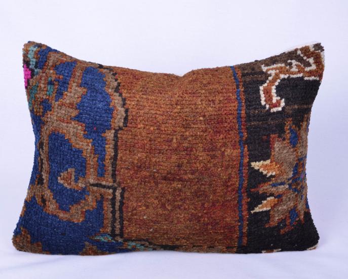 Vintage Anadolu Kilim Kırlen Kılıfı El Dokuması Yün Kırlent