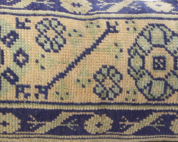 Vintage Anadolu Kilim Kırlen Halı Kılıfı El Dokuması Yün Kırlent