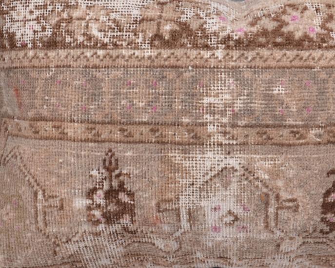 Vintage Anadolu Kilim Kırlen Halı Kılıfı El Dokuması Yün Kırlent