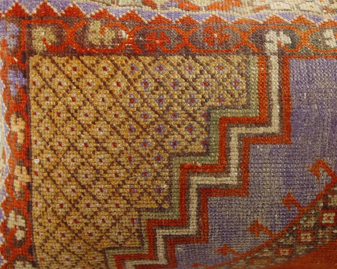 Vintage Anadolu Kilim Kırlen Halı Kılıfı El Dokuması Yün Kırlent