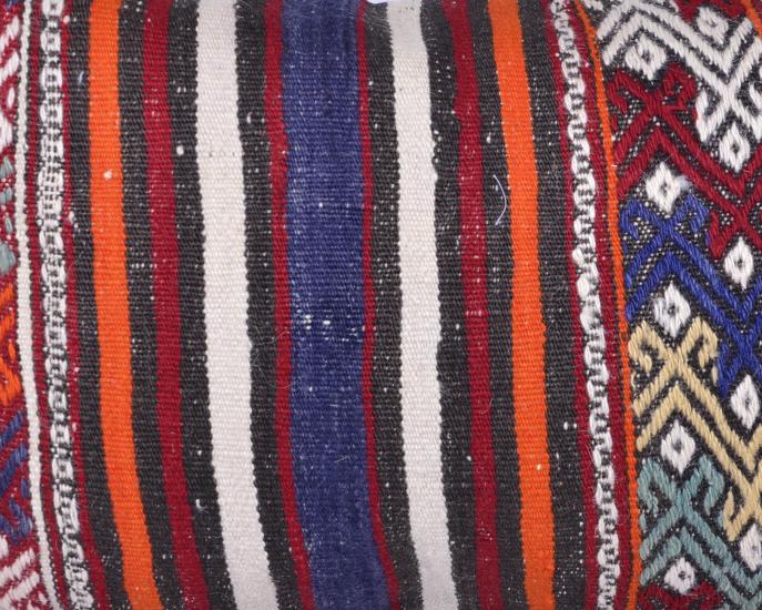 Vintage Anadolu Kilim Kırlen Kılıfı El Dokuması Yün Kırlent