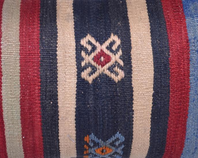 Vintage Anadolu Kilim Kırlen Kılıfı El Dokuması Yün Kırlent