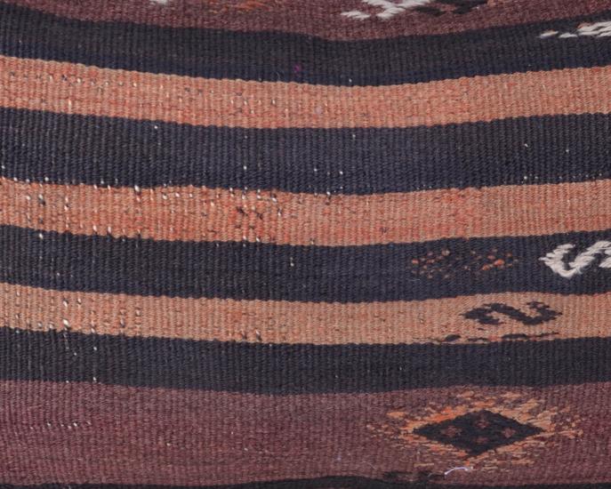 Vintage Anadolu Kilim Kırlen Kılıfı El Dokuması Yün Kırlent