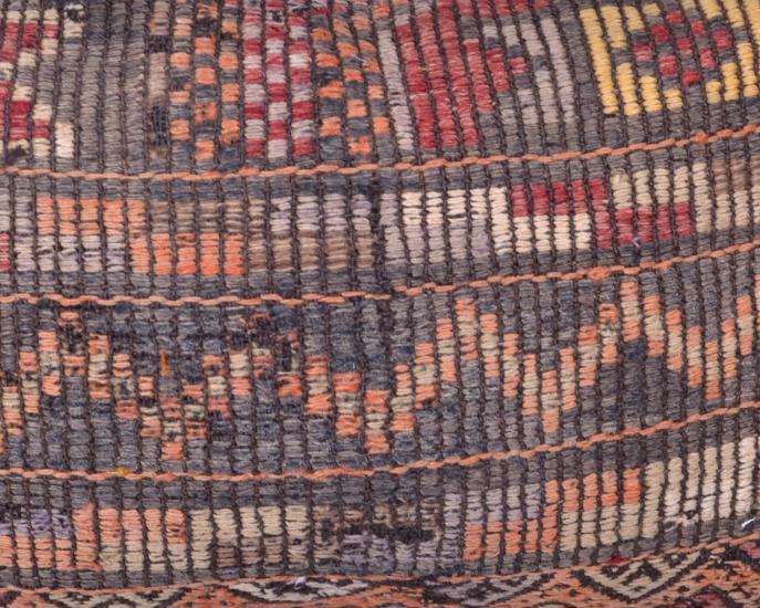 Vintage Anadolu Kilim Kırlen Kılıfı El Dokuması Yün Kırlent