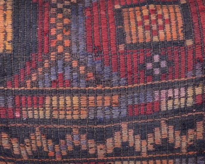 Vintage Anadolu Kilim Kırlen Kılıfı El Dokuması Yün Kırlent