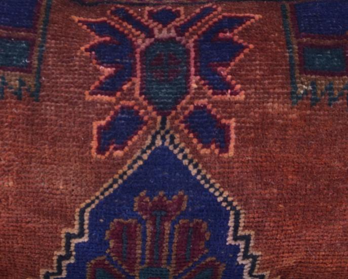 Vintage Anadolu Kilim Kırlen Halı Kılıfı El Dokuması Yün Kırlent