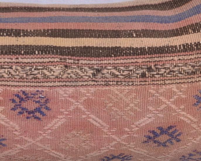 Vintage Anadolu Kilim Kırlen Halı Kılıfı El Dokuması Yün Kırlent